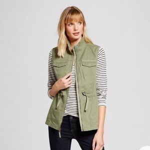 Merona Olive Vest Medium